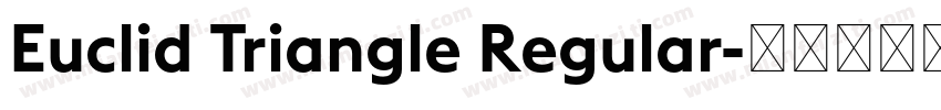 Euclid Triangle Regular字体转换